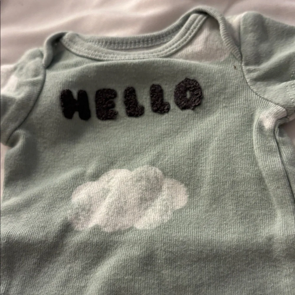 Carter's Cloud Print Baby Bodysuit preemie